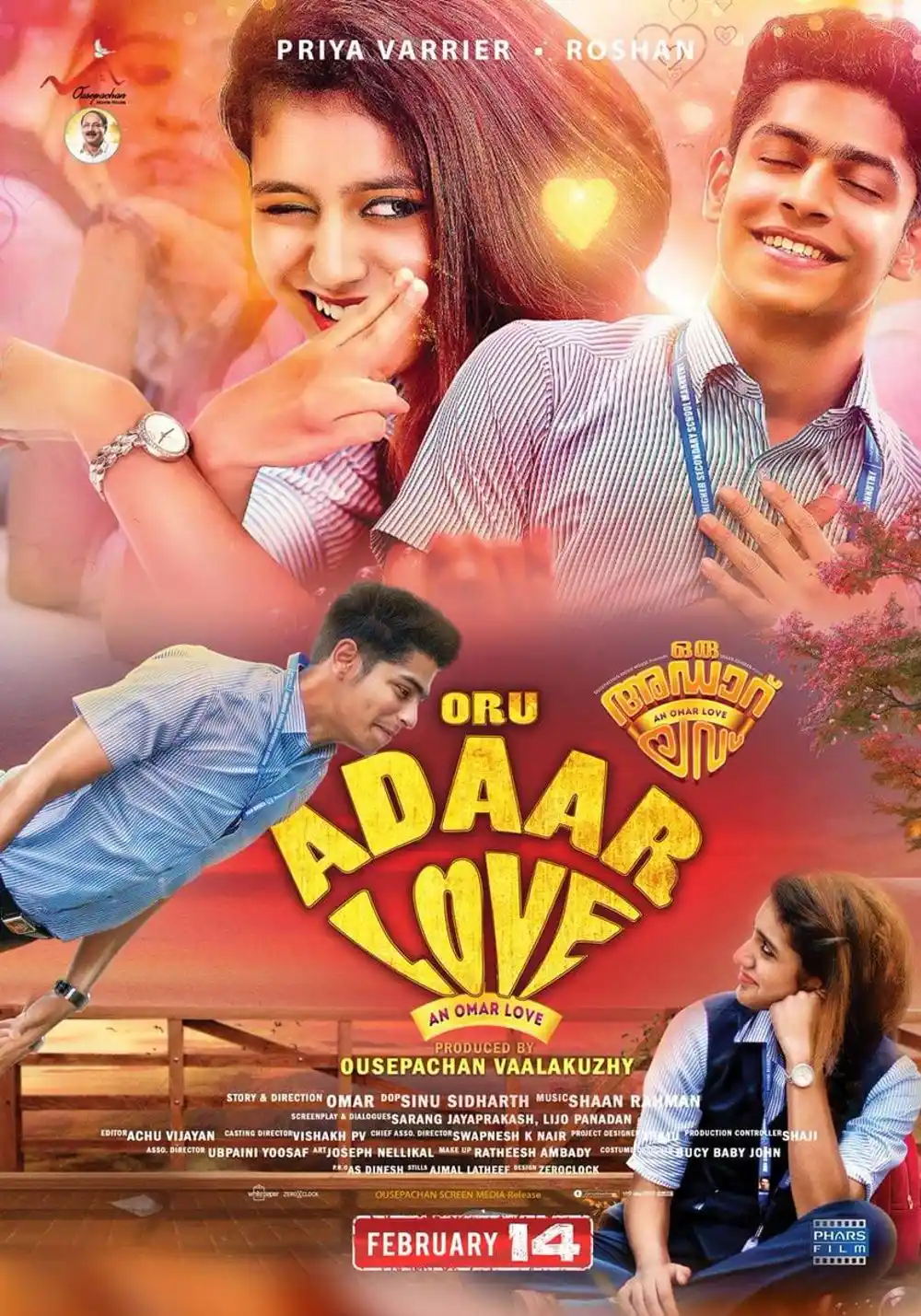 Ek Dhansu Love Story – Oru Adaar Love (2019) Hindi Dubbed Full Movie 480p | 720p | 1080p