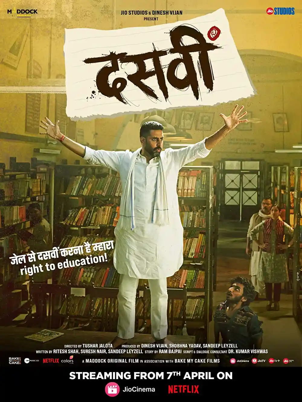 Dasvi (2022) Hindi Full Movie WEB-DL 480p | 720p | 1080p | 2160p 4K